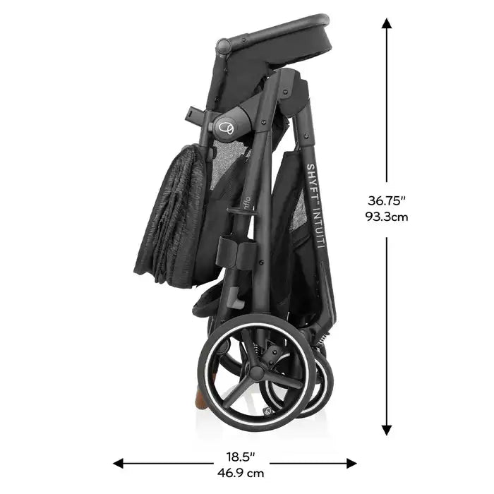 Evenflo Shyft Intuiti Travel System featuring Revolve180 LiteMax NXT with SensorySoothe - Black Shale - Online Exclusive