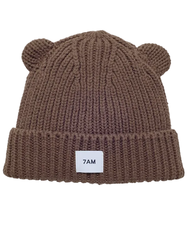 7AM Brown BEAR BEANIE • CHUNKY - Online Exclusive