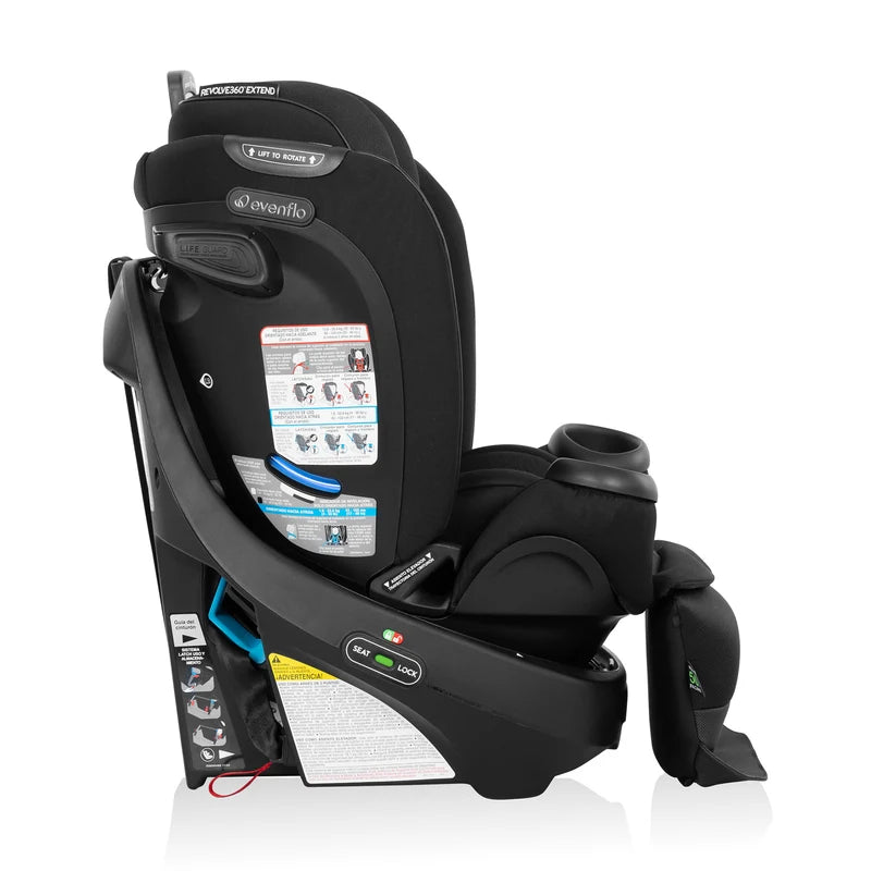 Evenflo GOLD Revolve360 Extend All-In-One  Rotational Car Seat w/Sensorsafe - Onyx - Online Exclusive