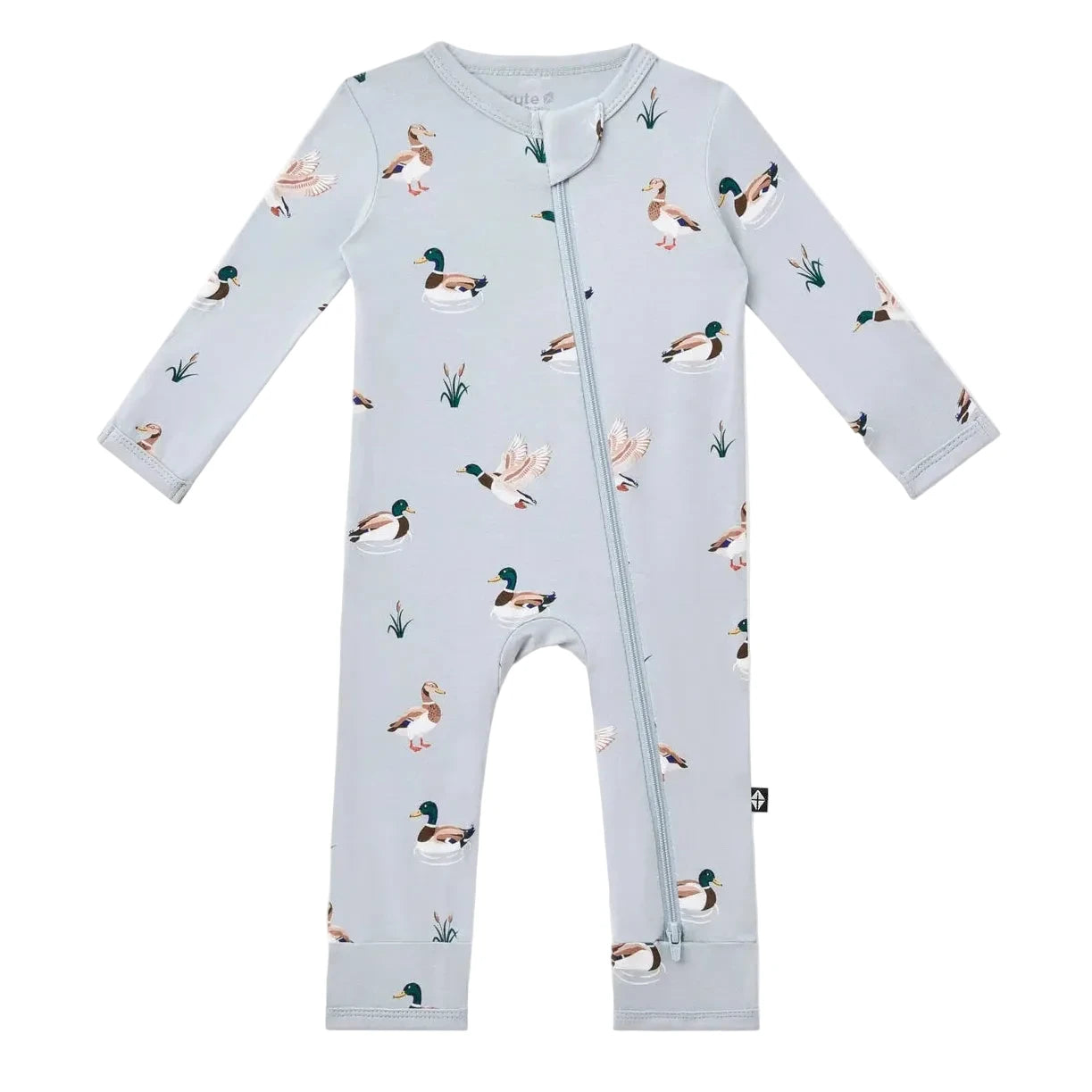 Kyte Baby Mallard Duck Zippered Romper