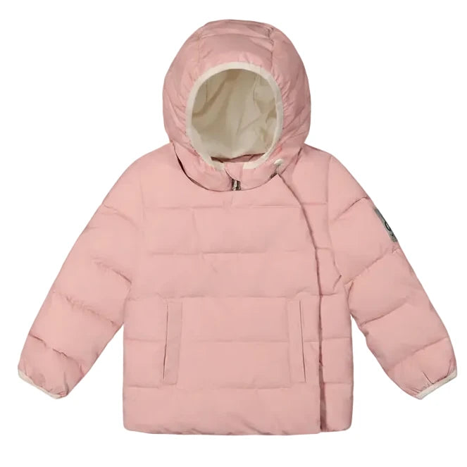 Deux Par Deux Winter Jacket Adapted For Car Seats Pale Dusty Pink - Online Exclusive