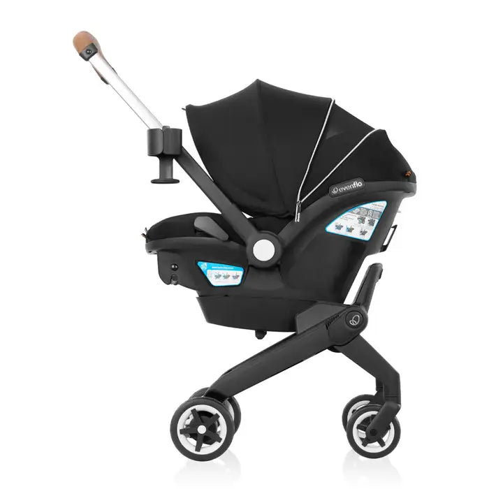 Evenflo Gold Shyft DualRide car seat and Stroller Combo - Green & Gentle - Jasper Black - Online Exclusive