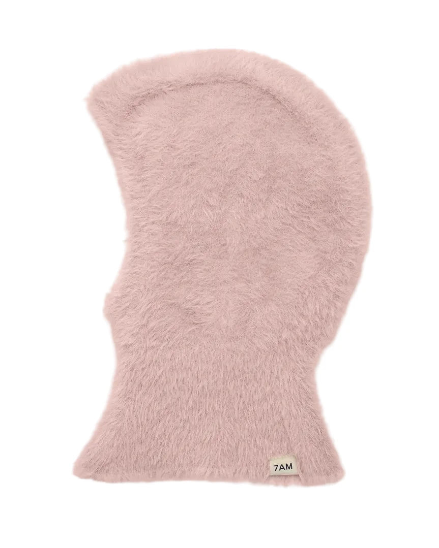 7AM Powder Pink BALACLAVA • FURRY - Online Exclusive