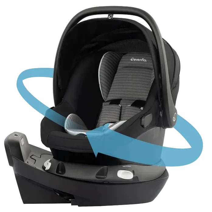 Evenflo Revolve180 LiteMax NXT Rotational Infant Car Seat - Cinder Gray - Online Exclusive