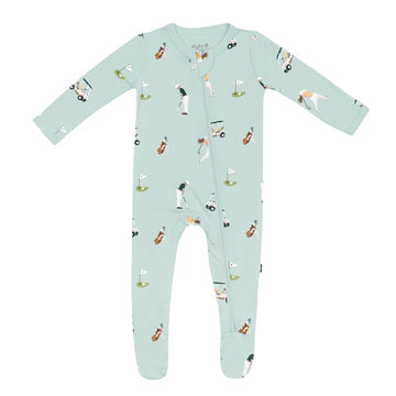 KYTE BABY GOLF ZIPPERED FOOTIE