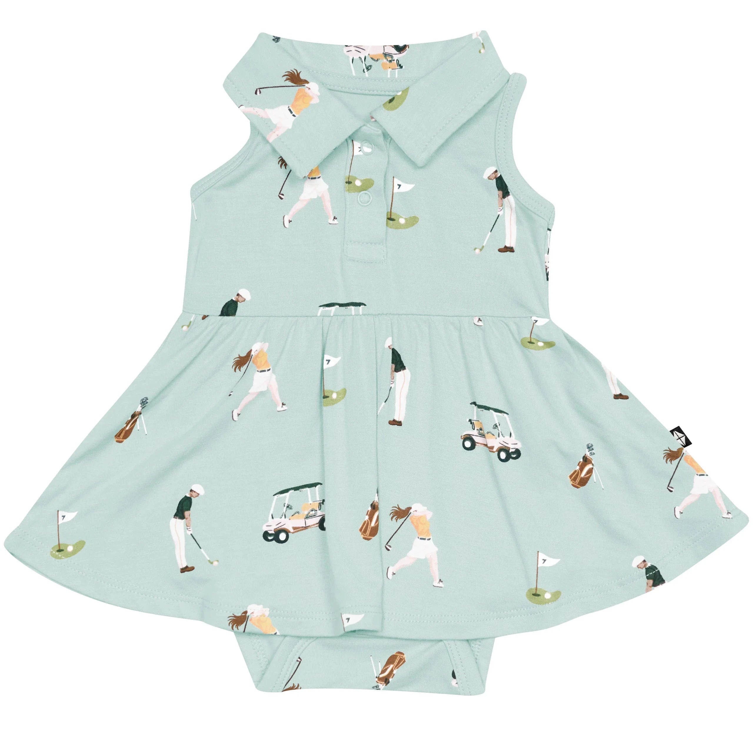 KYTE BABY GOLF POLO BODYSUIT DRESS