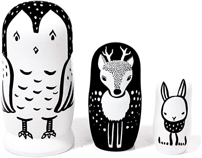 WEE GALLERY WOODLAND NESTING DOLLS