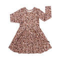 Belan J Velvet Garden Long Sleeve Twirl Dress