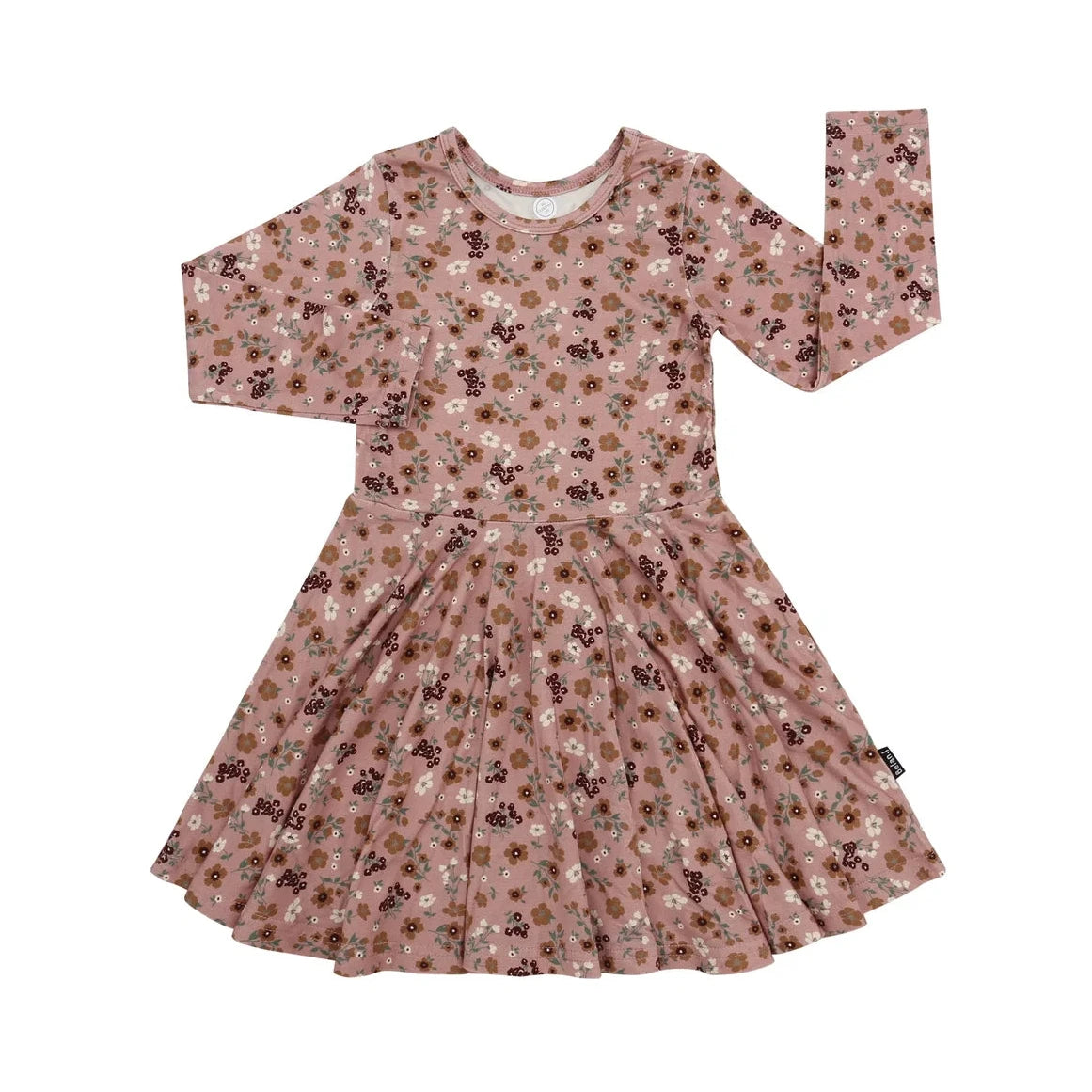 Belan J Velvet Garden Long Sleeve Twirl Dress
