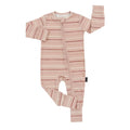 Belan J Pink Stripes Footless Zipper Sleeper