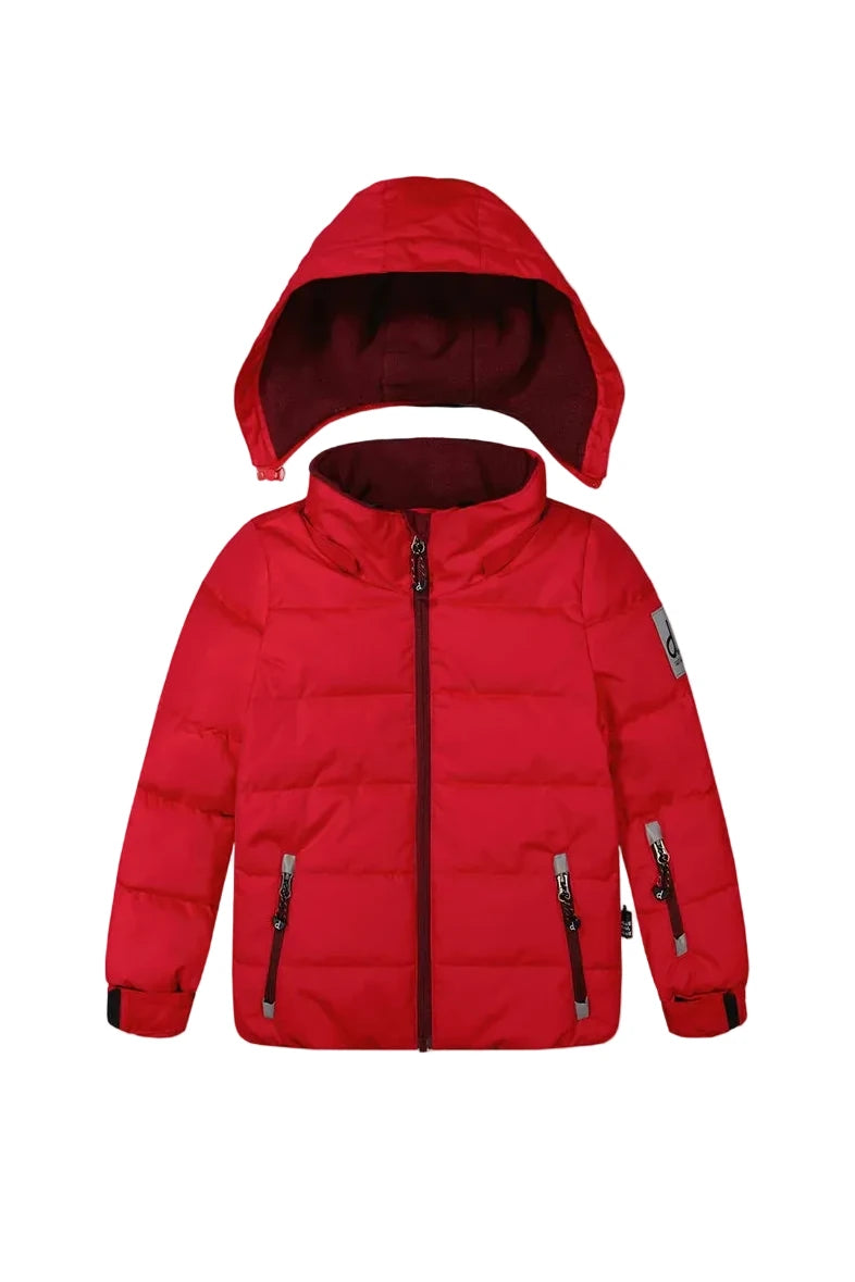 Deux Par Deux Two Piece Play Snowsuit Red With Black Pants - Online Exclusive
