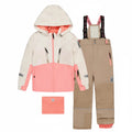 Deux Par Deux Two Piece Teknik Snowsuit Off-White And Pink - Online Exclusive