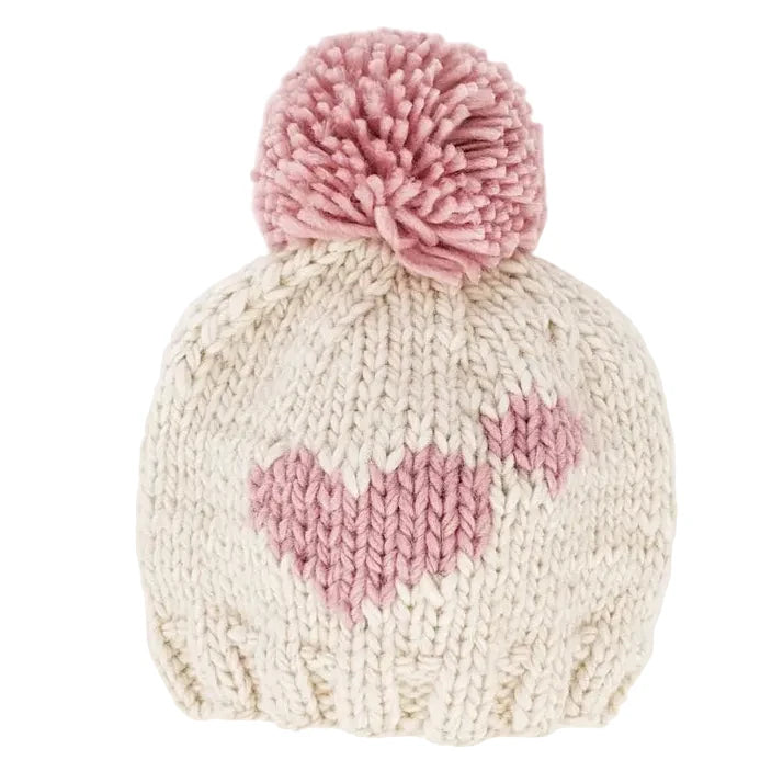 HUGGALUGS ROSY SWEETHEART POM HAT