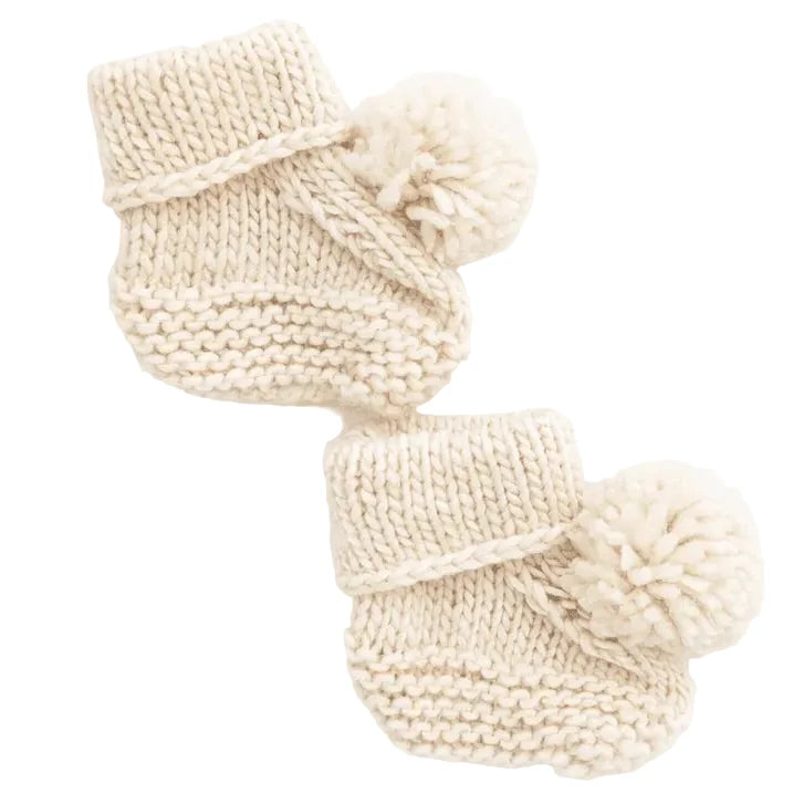 HUGGALUGS NATURAL BOOTIES KNIT