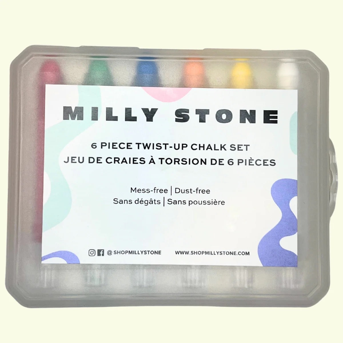 MILLY STONE 6 PIECE TWIST UP CHALK SET MULTI