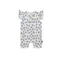 BELAN J BLUEBELL RUFFLED SLEEVE SHORT ROMPER