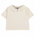 Souris Mini Cream Short Raglan Sleeves Relaxed Fit T-Shirt