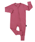 BELAN J ROSE WOOD RIBBED BAMBOO FOOTLESS SLEEPER