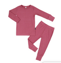 BELAN J ROSE WOOD RIBBED BAMBOO L/S PJ SET