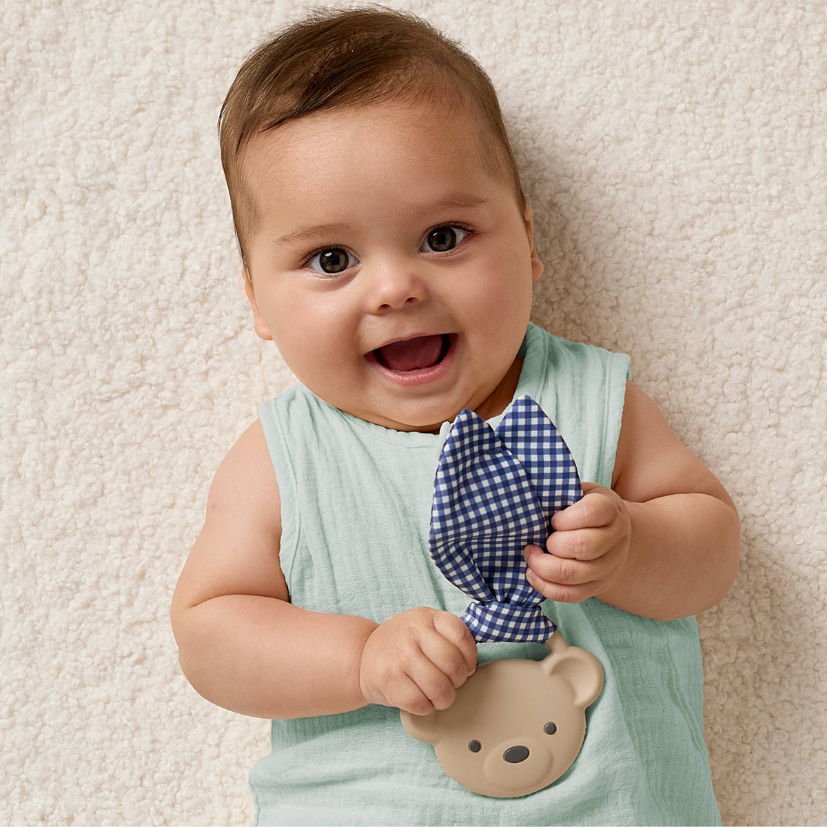 Itzy Ritzy Crinkle Crew™ Taupe Bear