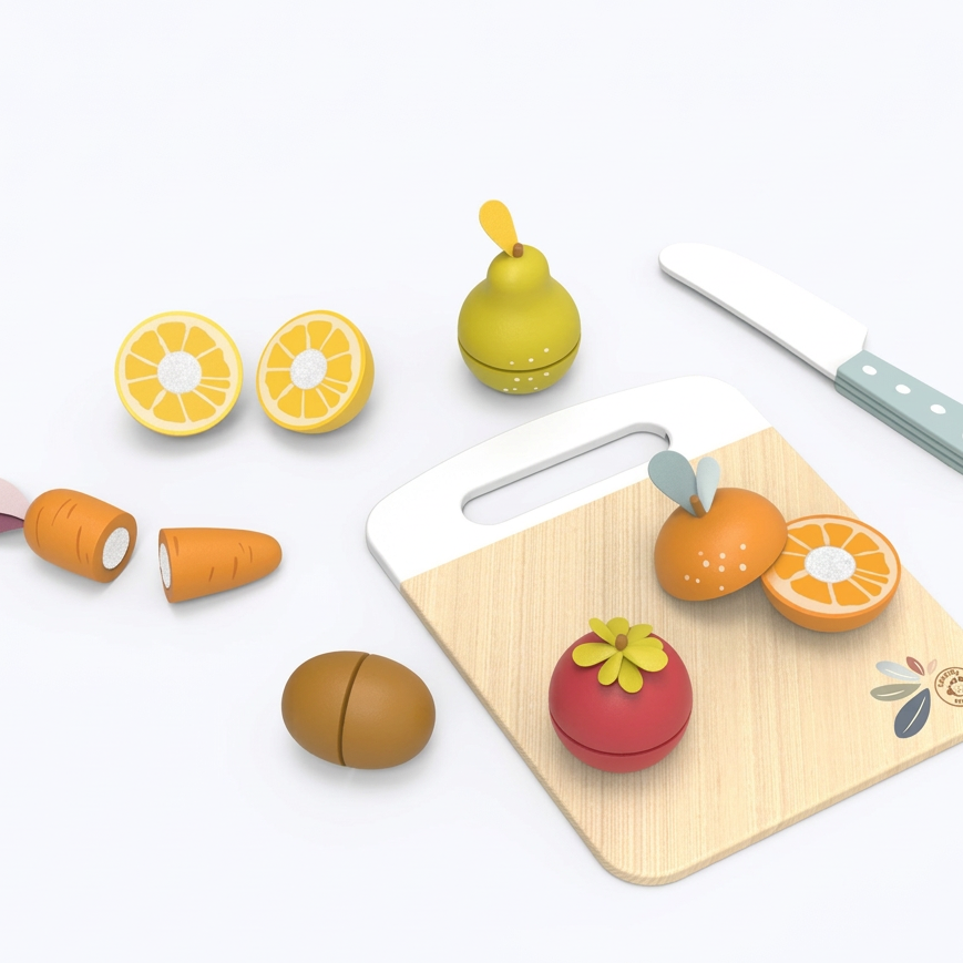 Speedy Monkey Fruits and Vegetables Cutting Playset