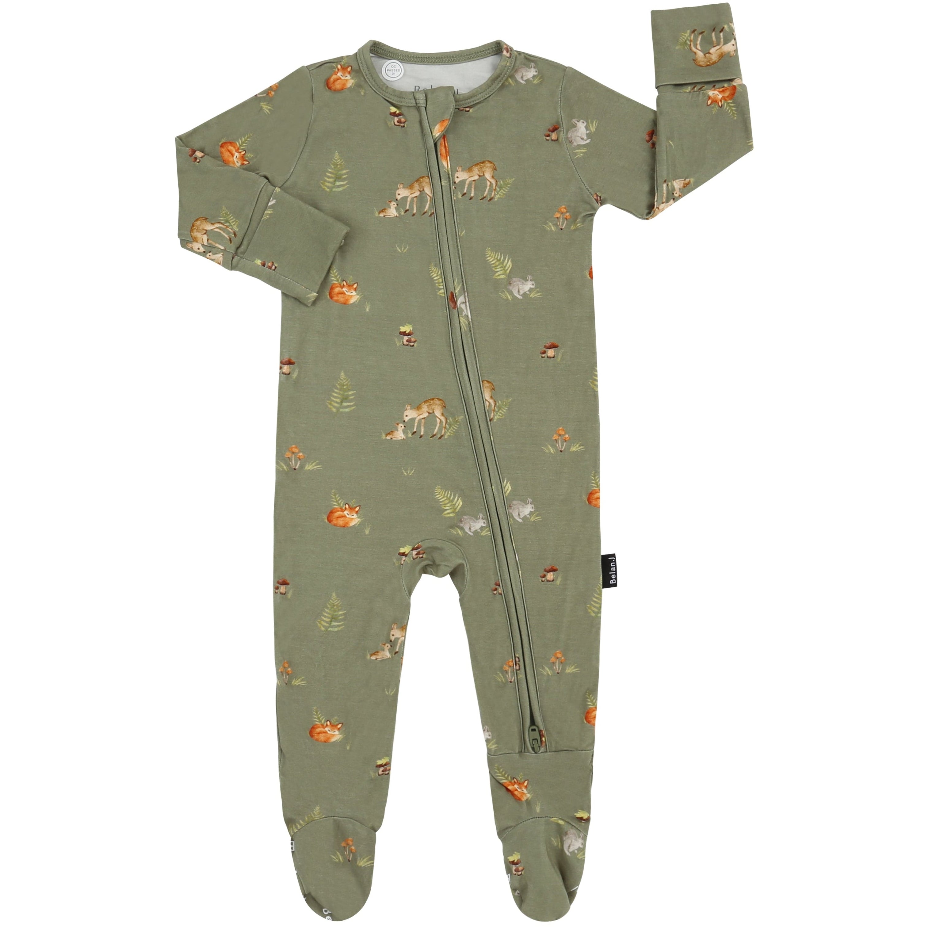 Belan J Forest Friends Footed Zipper Sleeper