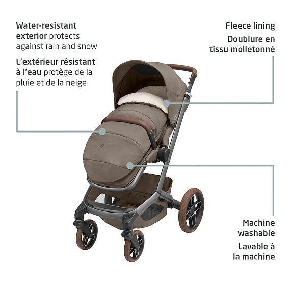 Maxi Cosi 2-In-1 Footmuff Twillic Truffle - Online Exclusive