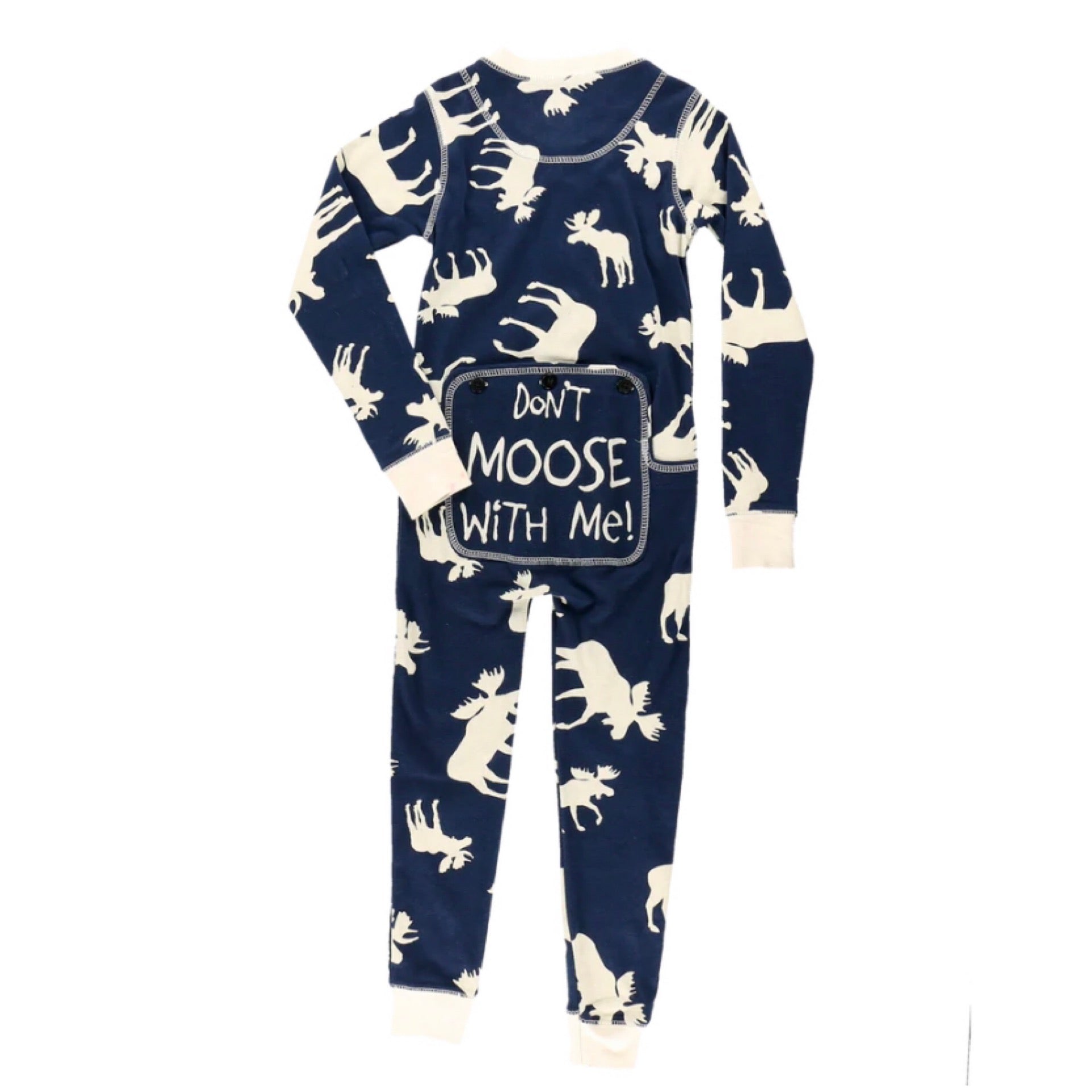 Lazy One Blue Classic Moose Adult Flapjack