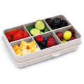 melii Luxe Mini Ivory Snackle Box 6 Compartment