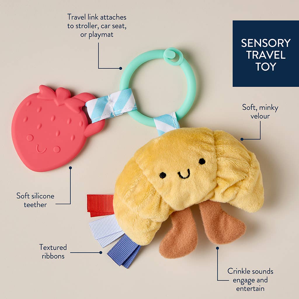Itzy Ritzy Itzy Pal Cow Plush + Teether