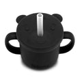 RazBaby Black Oso-Cup Silicone Cup + Straw