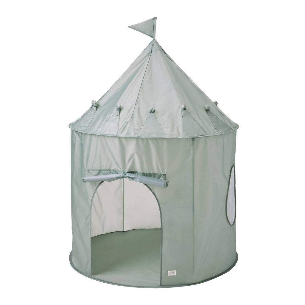 3 Sprouts Kids Play Tent Castle with Recycled Fabric - Beige