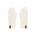Deux Par Deux Whisper White Knit Mittens