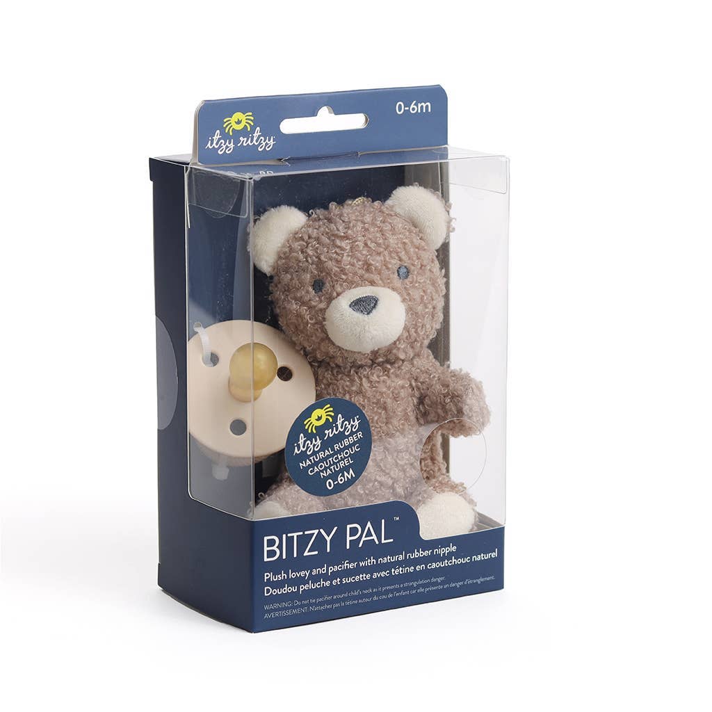 Itzy Ritzy Bitzy Pal Bunny Natural Rubber Pacifier & Plush