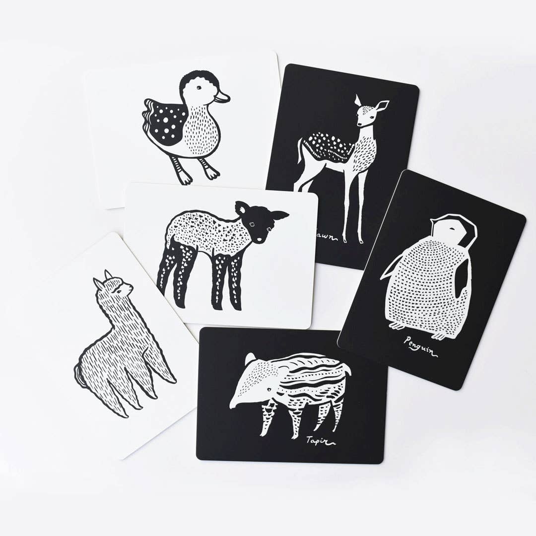 Wee Gallery Baby Animals Art Cards for Baby