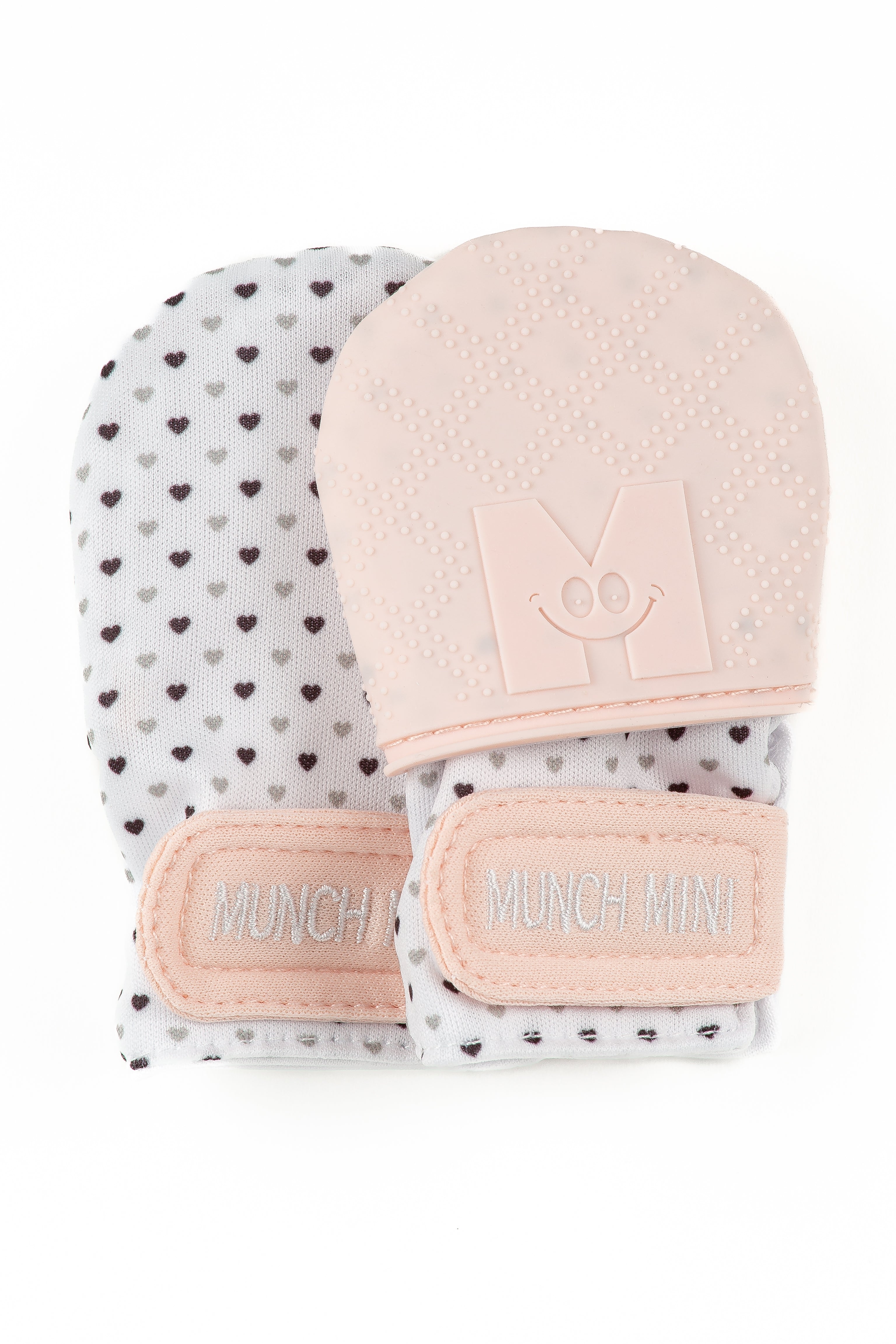 Malarkey Kids Munch Mitts Pink Hearts Combo