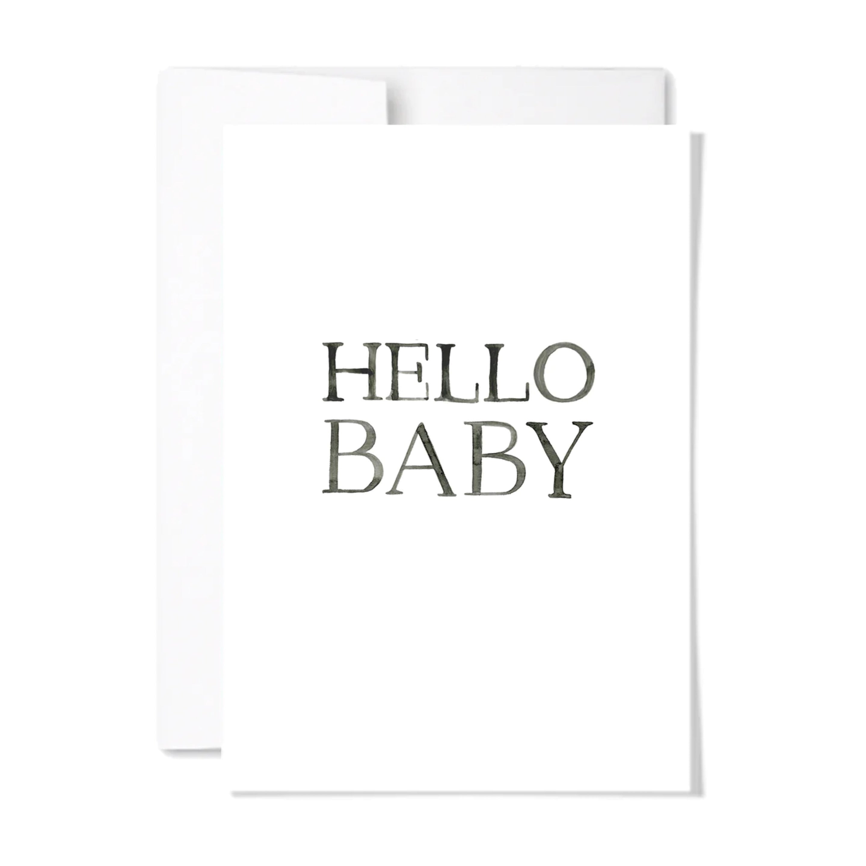 Paperscript Hello Baby Card