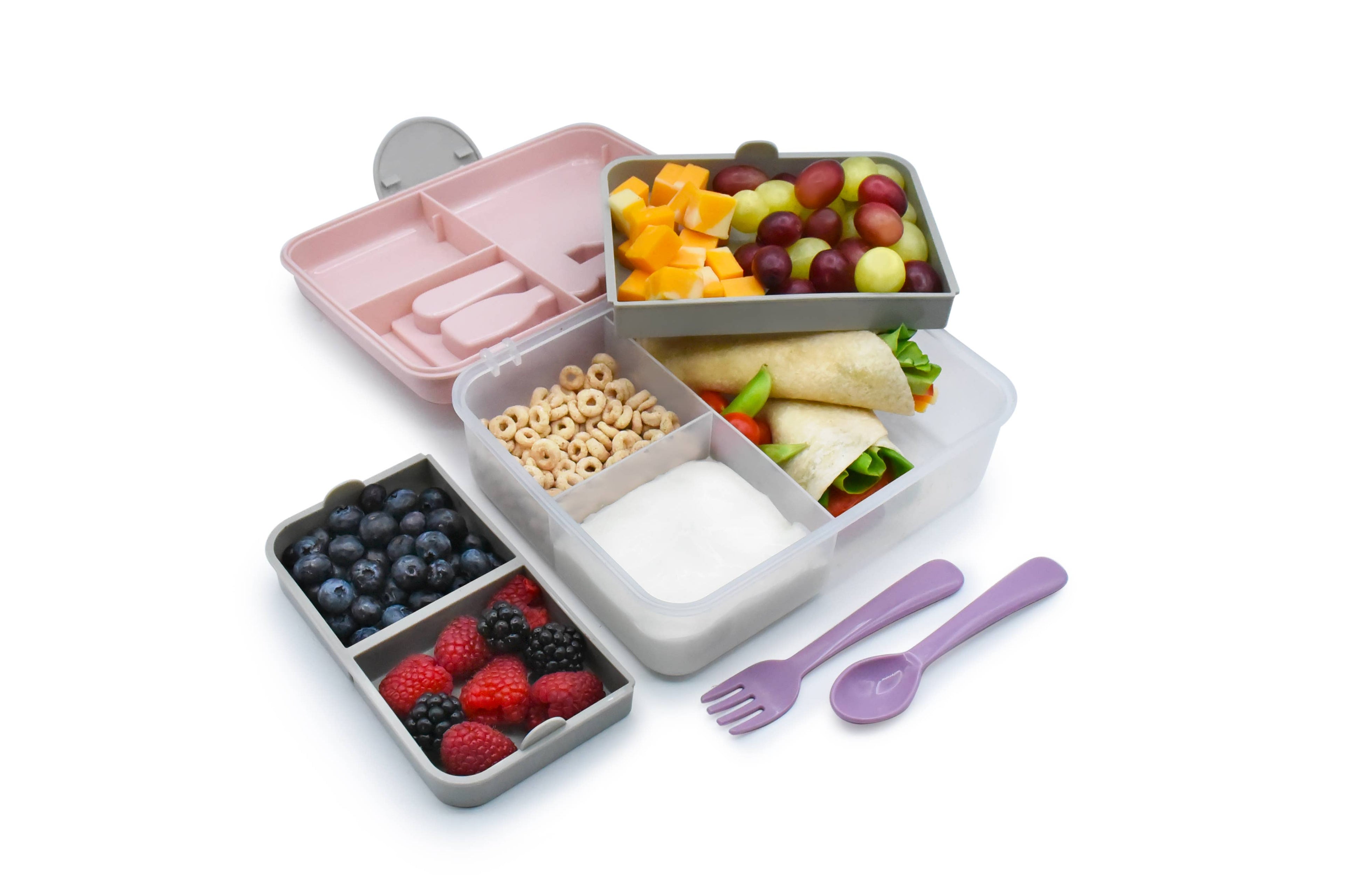 melii 2 Tier Pink Bento Box