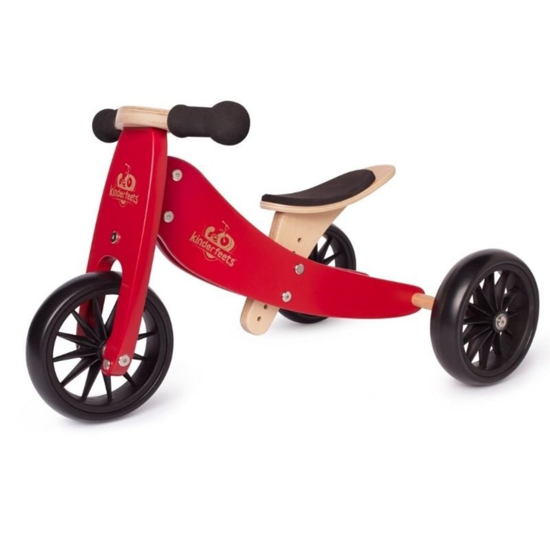 Kinderfeets Tiny Tot 2-in-1 Tricycle & Balance Bike Cherry Red - Online Exclusive