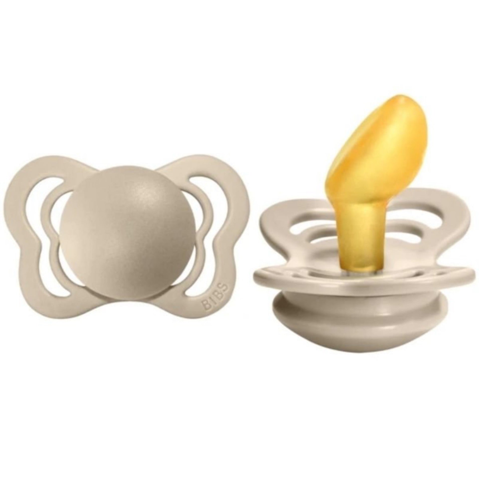 BIBS Vanilla Supreme Latex Pacifiers