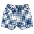 RuggedButts - Navy Gingham Boys Swim Trunks