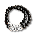 Little Moonstones Mama + Me Beaded Bracelet Set - Black Onyx