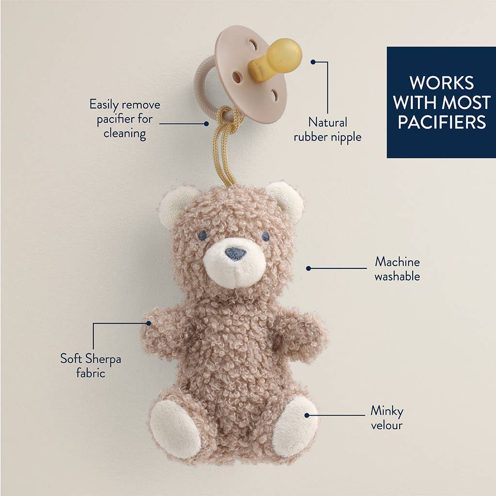 Itzy Ritzy Bitzy Pal Bunny Natural Rubber Pacifier & Plush