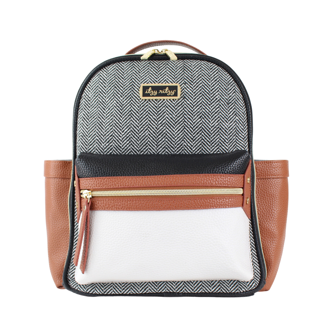 Itzy Ritzy Coffee & Cream Itzy Mini Diaper Bag Backpack - Online Exclusive