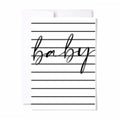 Paperscript Striped Baby Card