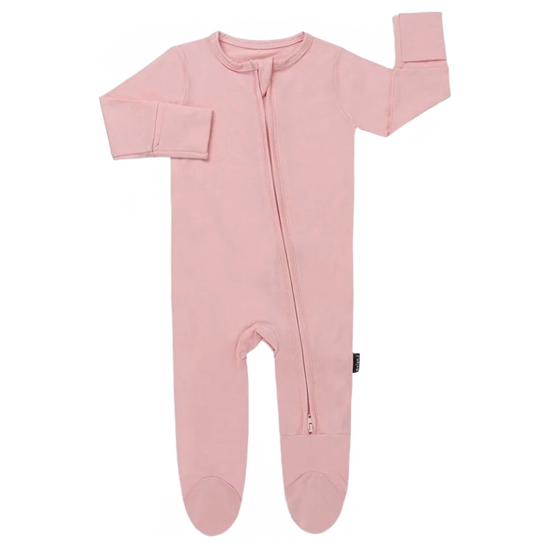 Belan J Crystal Rose Footed Zipper Sleeper