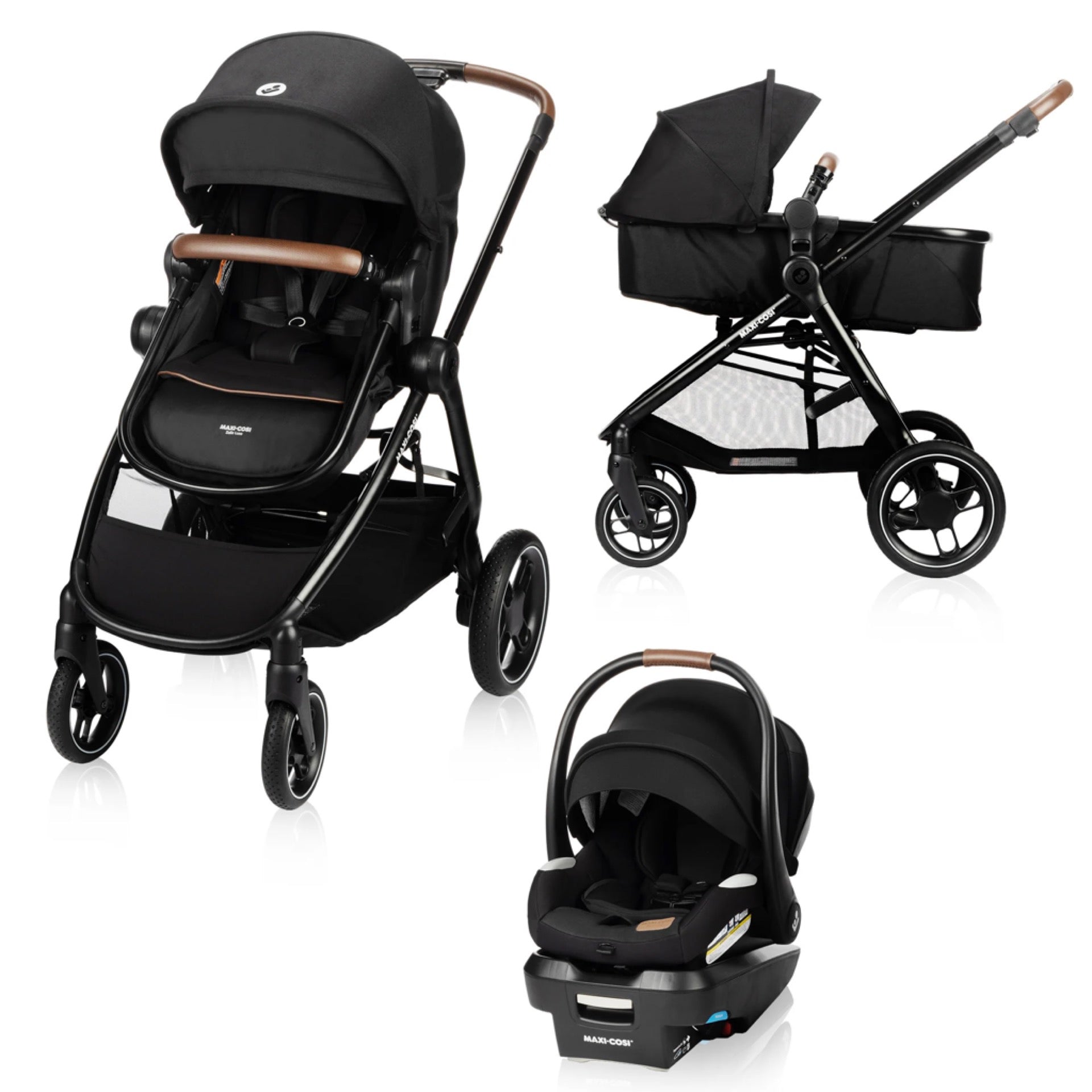 Maxi Cosi Zelia Max 5-in-1 Modular Travel System Basalt Black - Online Exclusive