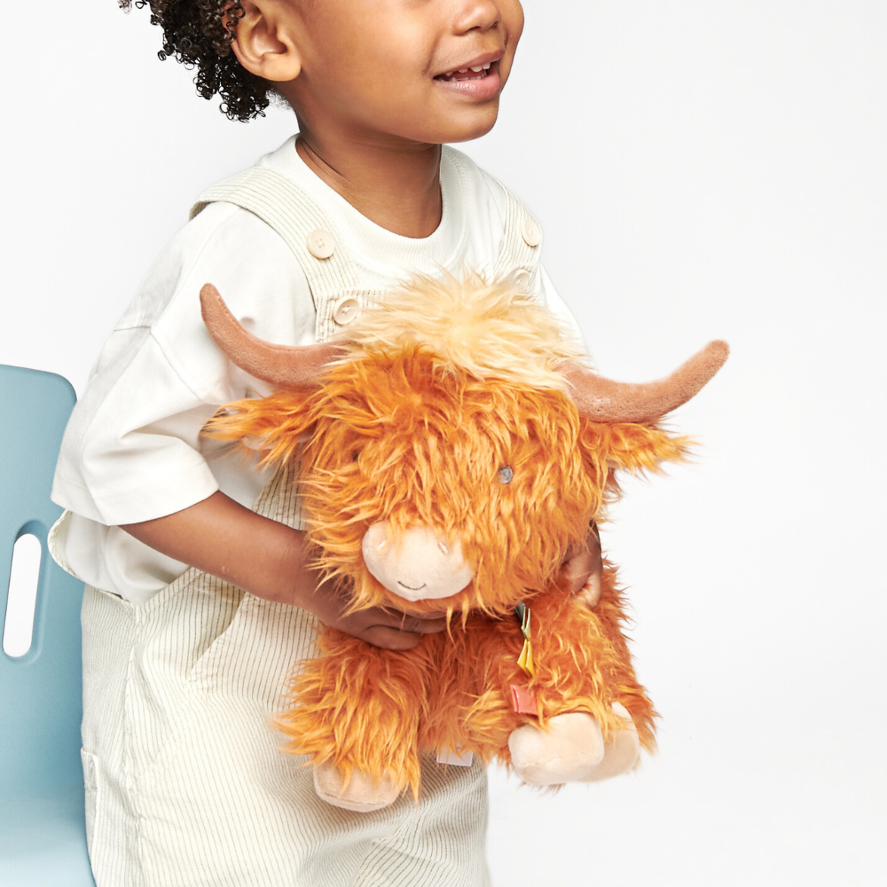 Itzy Ritzy Sweetie Snuggles Highland Cow Plush