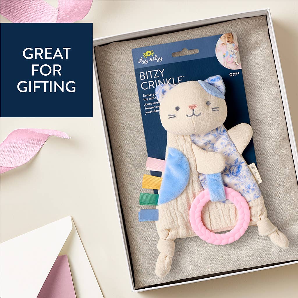Itzy Ritzy Bitzy Crinkle Bunny Sensory Toy With Teether