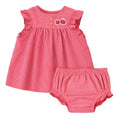 Souris Mini Red & White Striped Dress + Bloomers